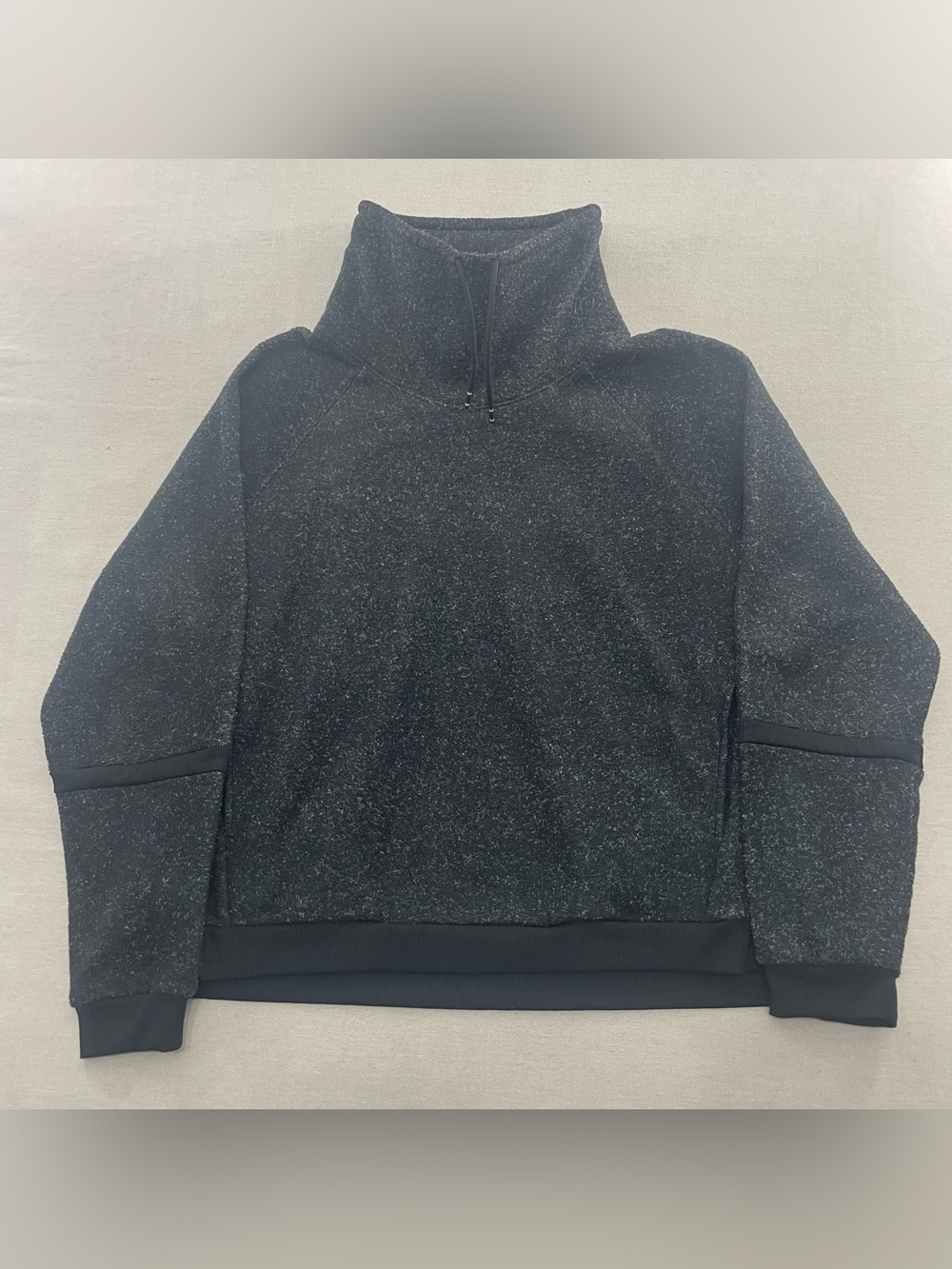 Nike Pullover Sweatshirt Mens 2X  Black Cowl Shawl Mock Neck Fleece CK8562-010